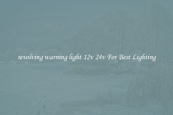 revolving warning light 12v 24v For Best Lighting