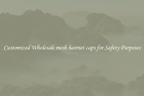 Customized Wholesale mesh hairnet caps for Safety Purposes