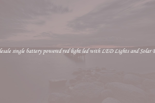 Wholesale single battery powered red light led with LED Lights and Solar Panels