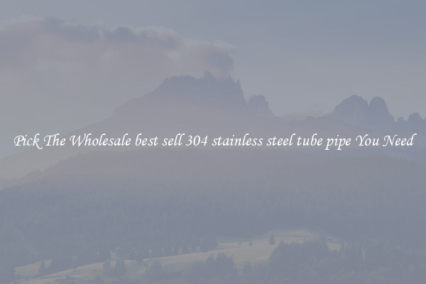 Pick The Wholesale best sell 304 stainless steel tube pipe You Need