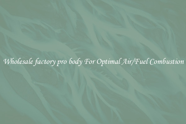 Wholesale factory pro body For Optimal Air/Fuel Combustion