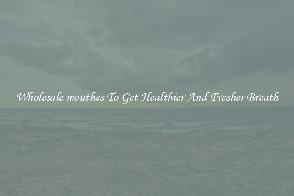 Wholesale mouthes To Get Healthier And Fresher Breath