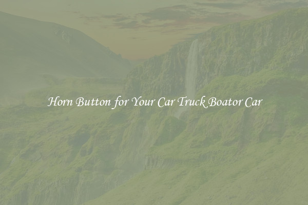 Horn Button for Your Car Truck Boator Car