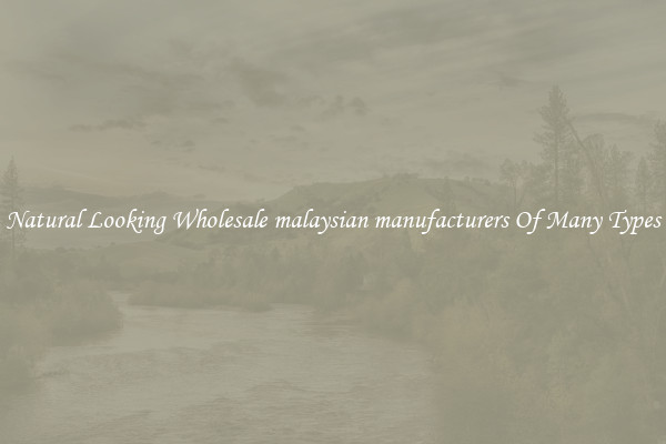 Natural Looking Wholesale malaysian manufacturers Of Many Types