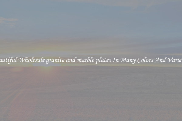Beautiful Wholesale granite and marble plates In Many Colors And Varieties