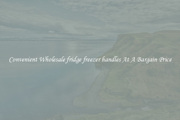 Convenient Wholesale fridge freezer handles At A Bargain Price