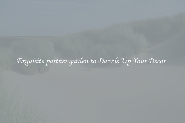 Exquisite partner garden to Dazzle Up Your Décor  