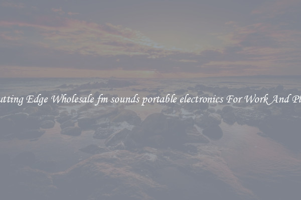 Cutting Edge Wholesale fm sounds portable electronics For Work And Play