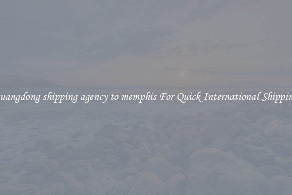 guangdong shipping agency to memphis For Quick International Shipping