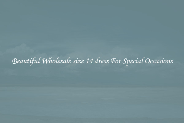 Beautiful Wholesale size 14 dress For Special Occasions